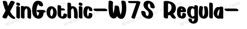 XinGothic-W7S Regula字体转换